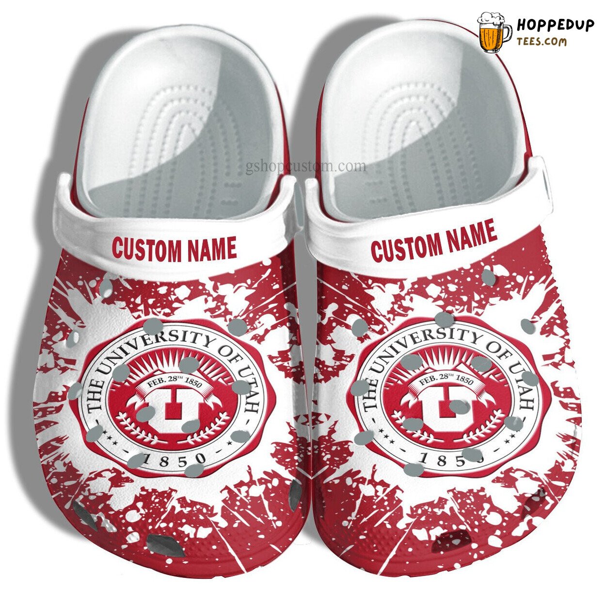 Univ Utah Graduation Custom Croc Shoes University Admission Gift