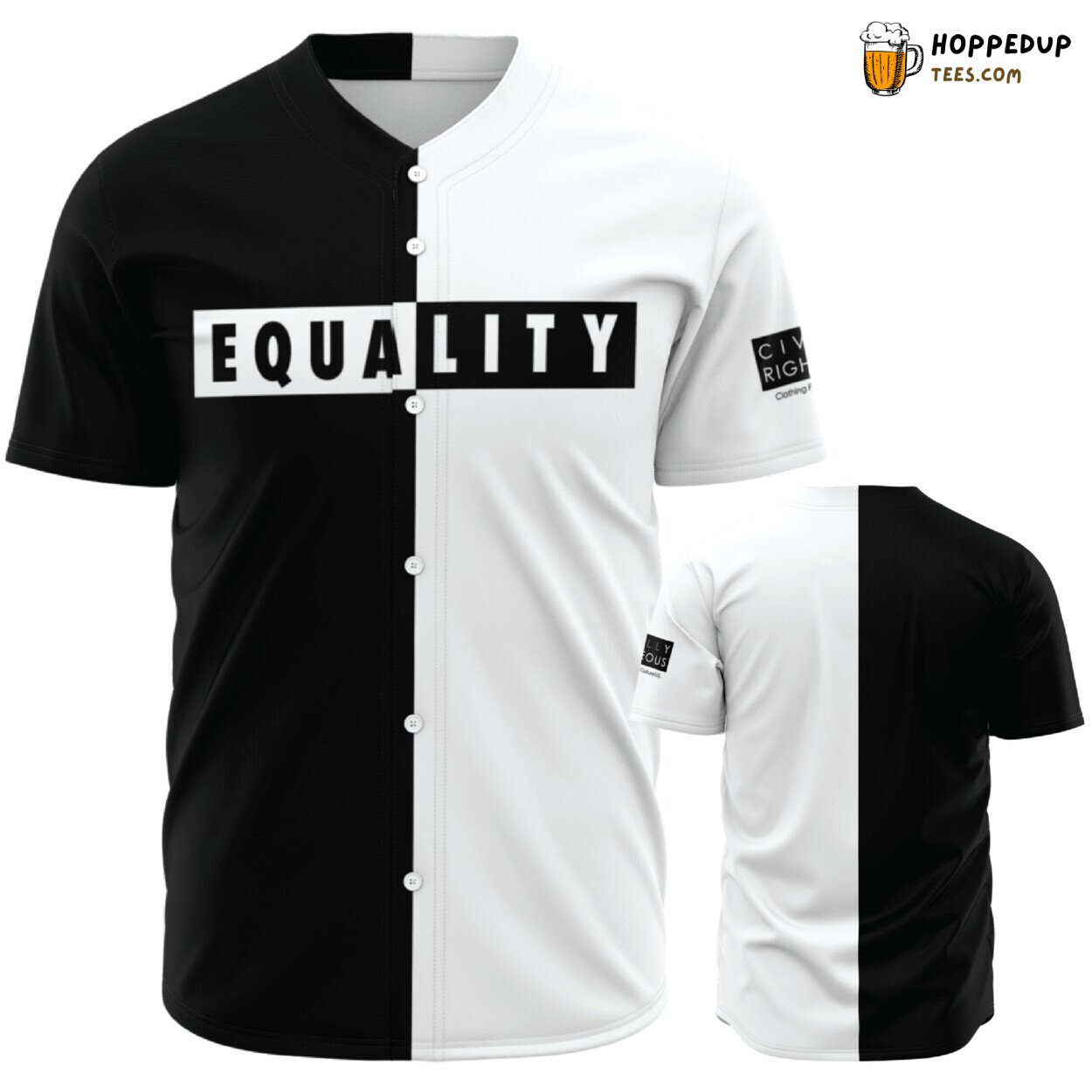 Universal Equality Symbol 3D Printed Baseball Jersey Shirt Unity