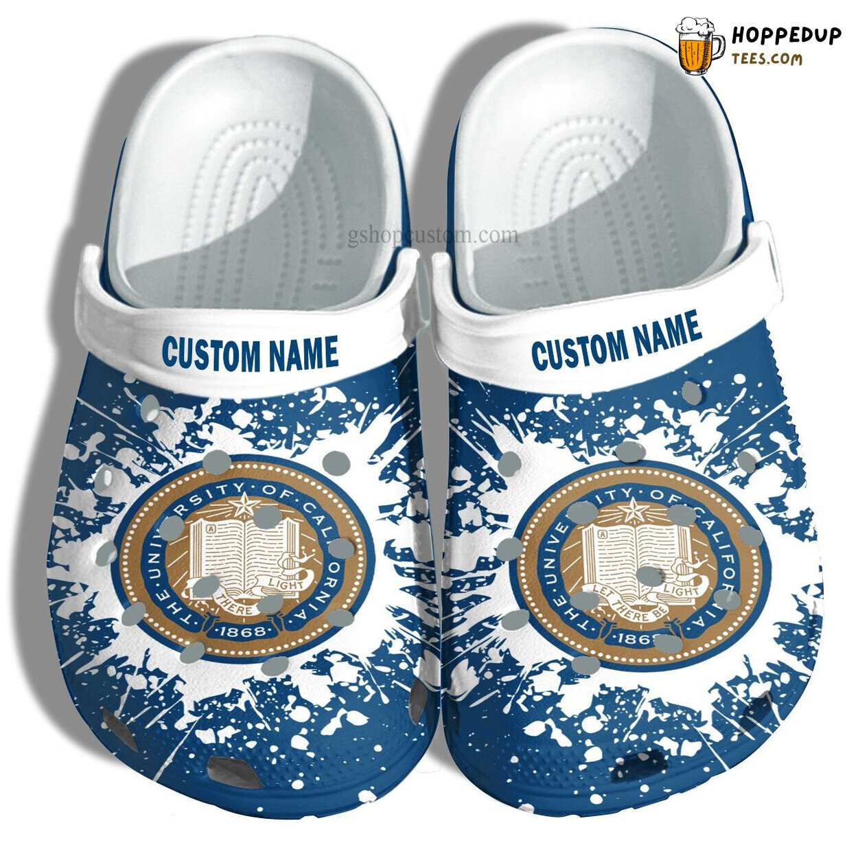 University California Graduation Custom Clogs Gifts Unique Shoes Admission