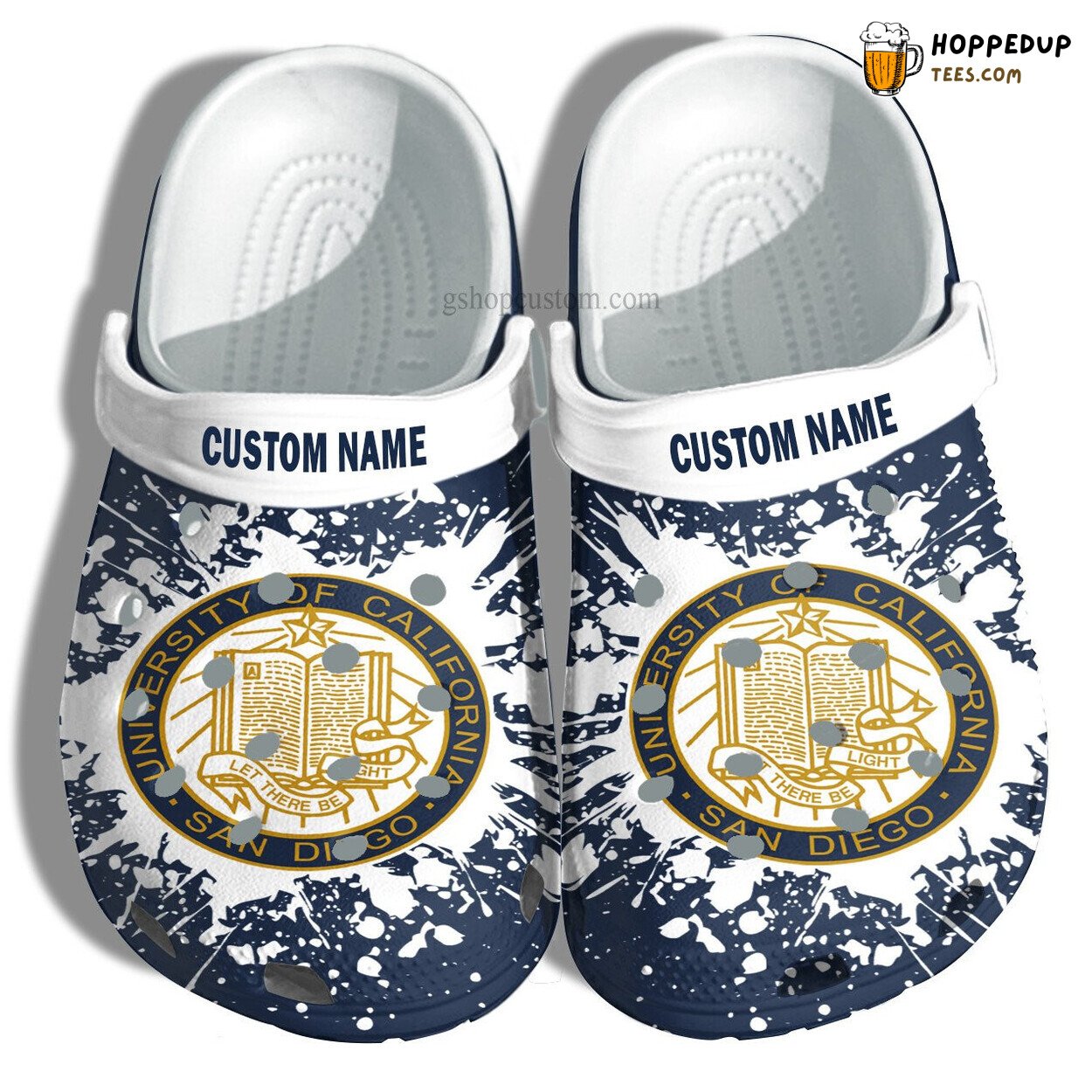 University California San Diego Grad Gift Custom Croc Shoes Admission Theme