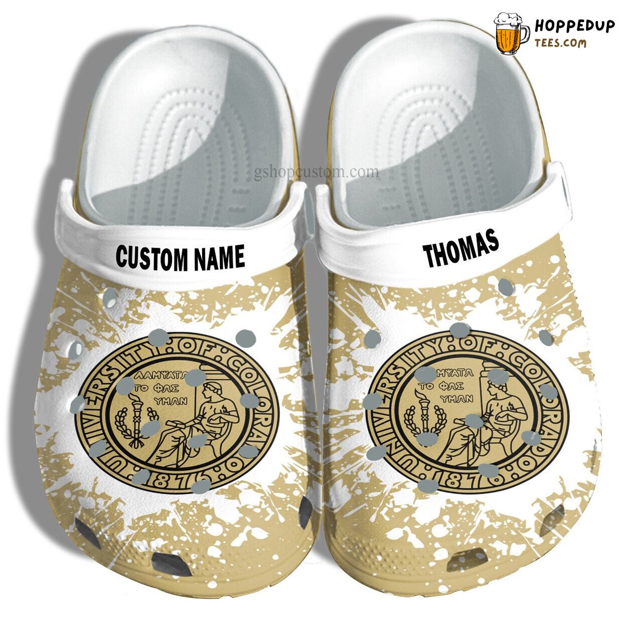 University Colorado Boulder Custom Graduation Gift Comfort Clogs