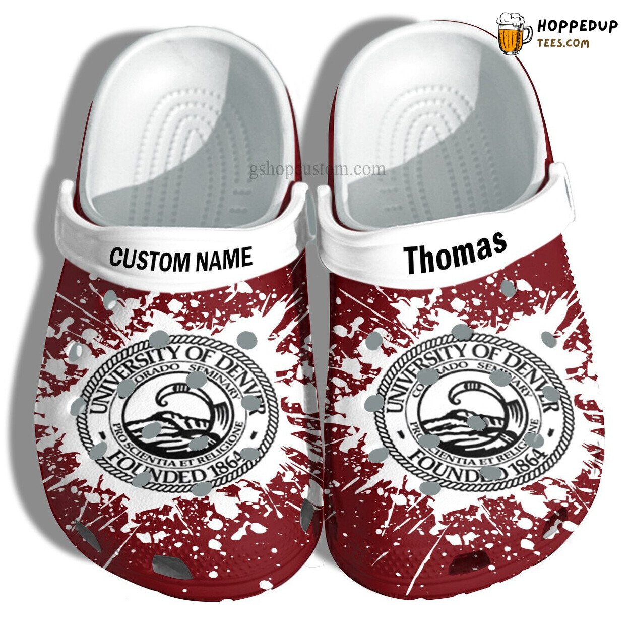 University Denver Graduation Special Croc Shoes Customized Admission Gift Idea