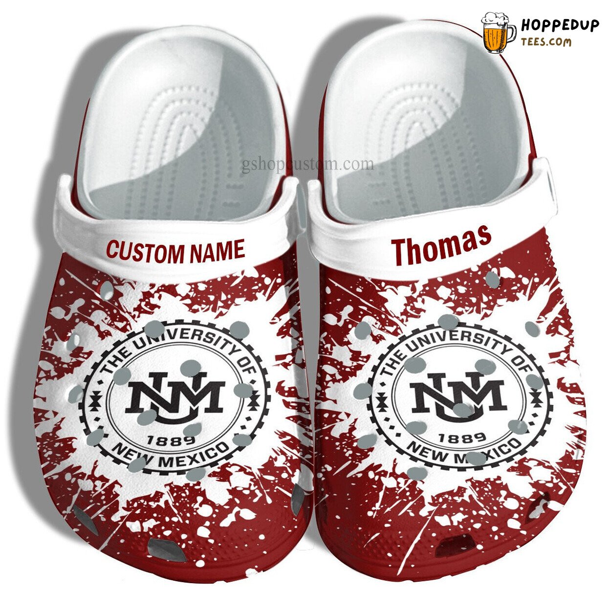 University New Mexico Grad Custom Croc Shoes Unique Gift Design