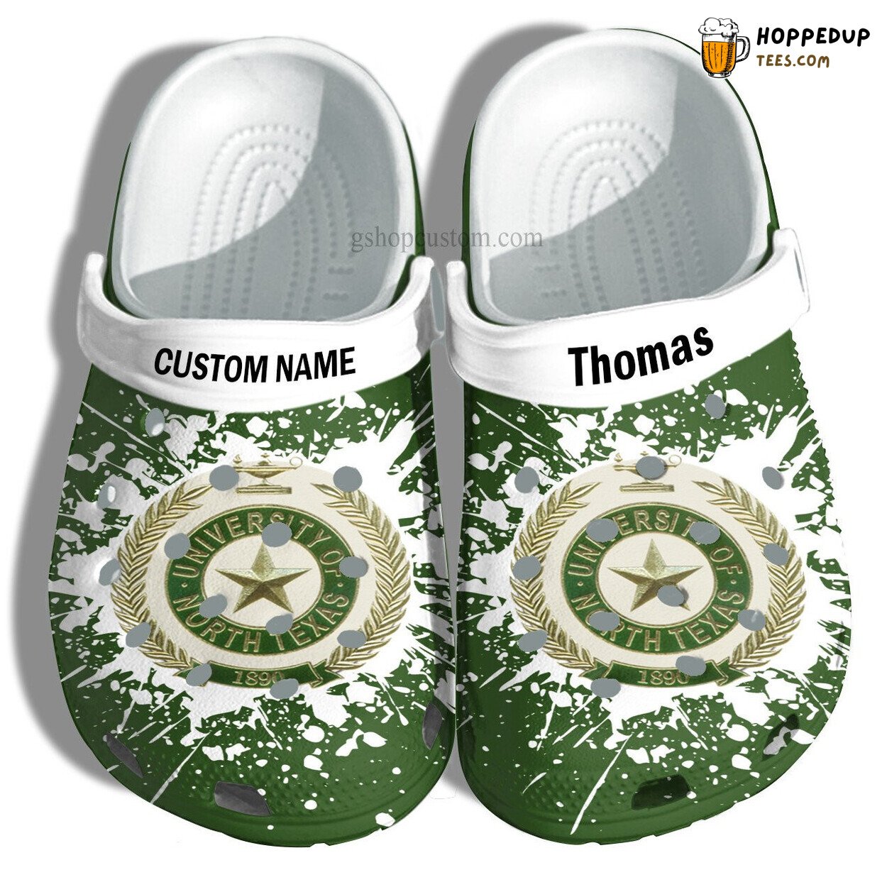 University North Texas Custom Graduation Gift Comfortable Clogs