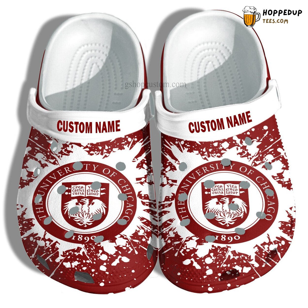 University Of Chicago Grad Custom Croc Shoes Unique Gift Design