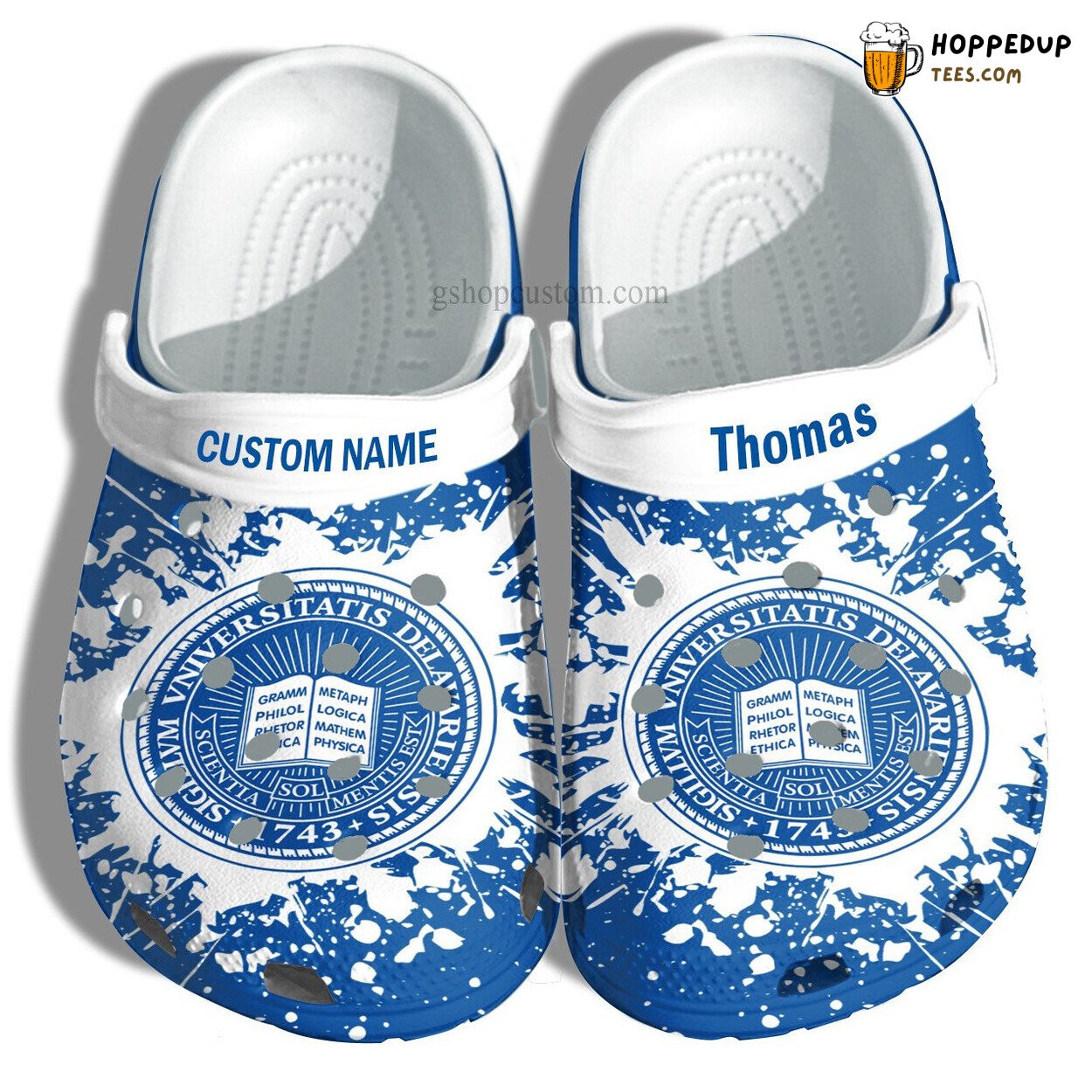 University Of Delaware Graduation Special Croc Shoes Customizable Gift Design