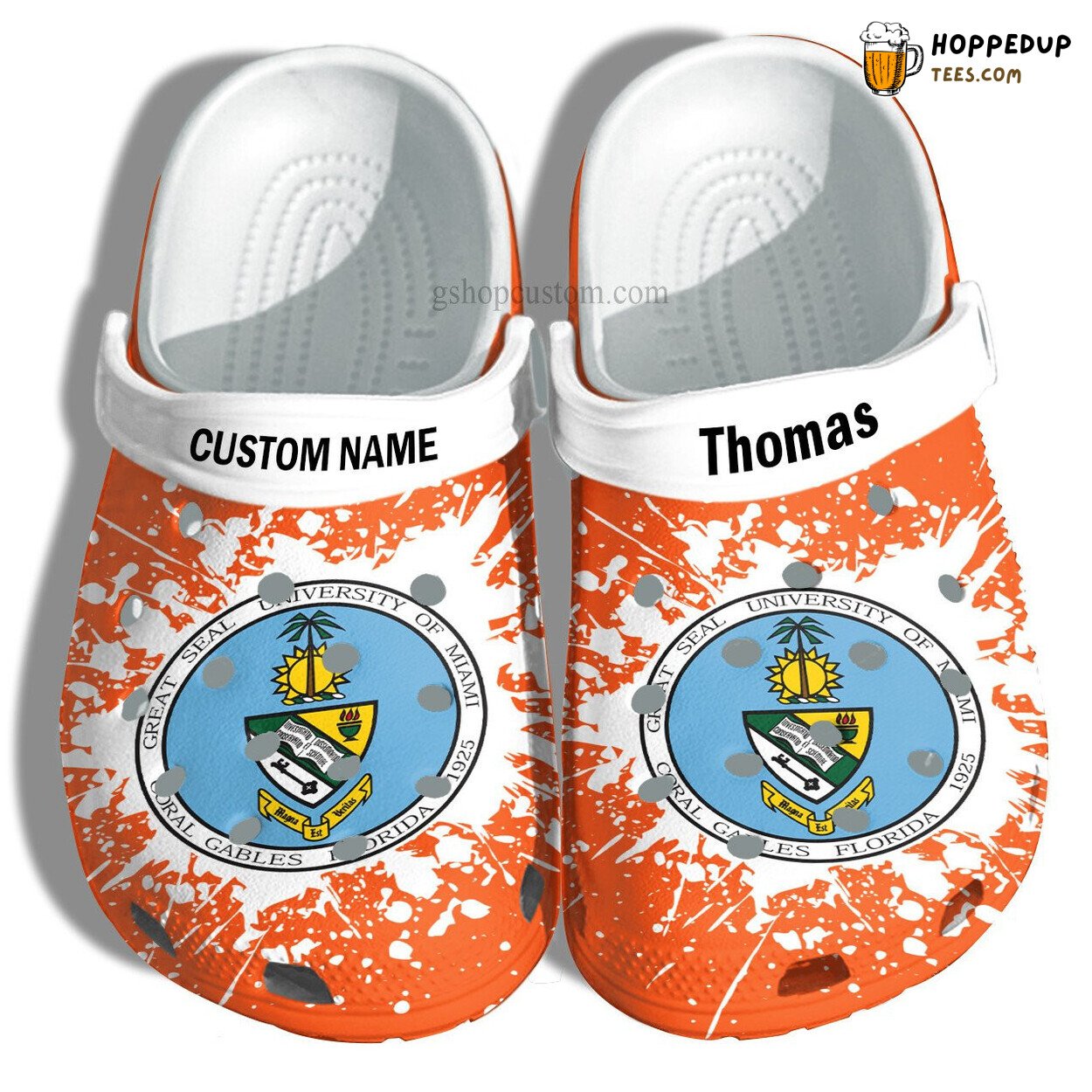 University Of Miami Graduation Croc Shoes Customized Admission Gift