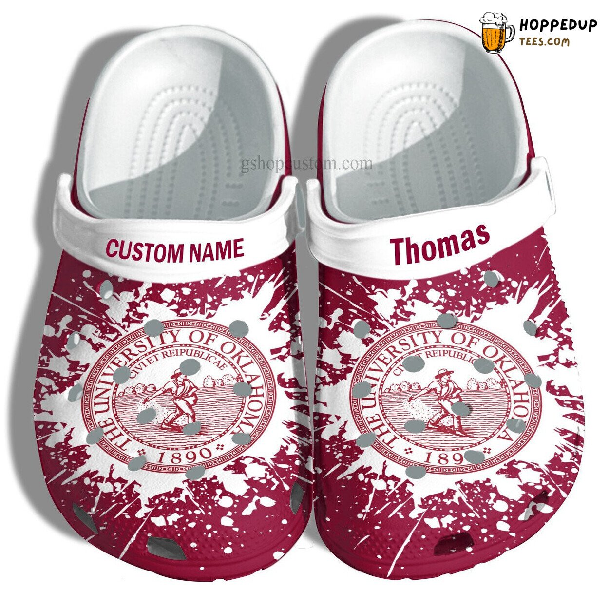 University Of Oklahoma Grad Custom Croc Shoes Unique Gift