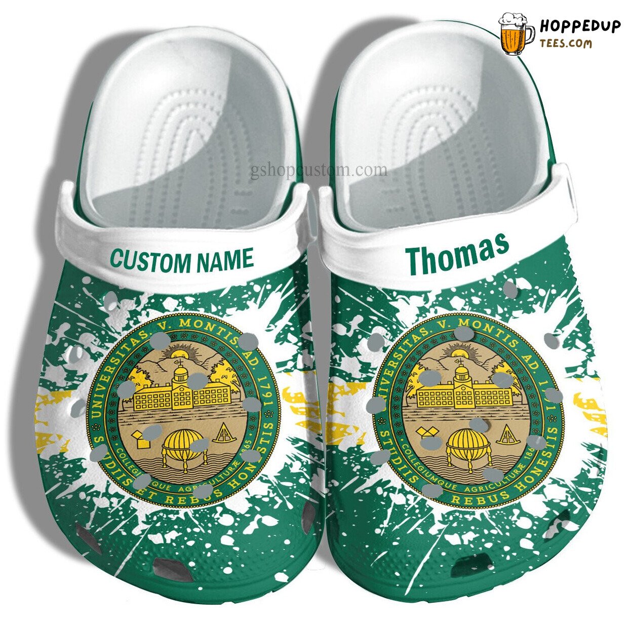 University Vermont Graduation Gift Custom Croc Shoes Unique Style