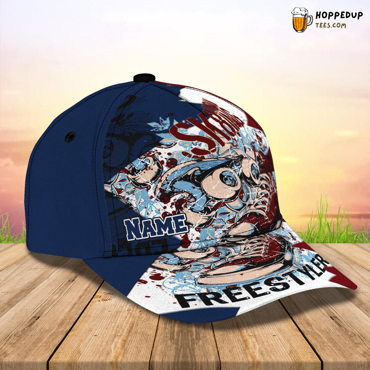 Urban Freestyler Skiing 3D Classic Cap Personalized Unique Design Name Urban Freestyler Skiing 3D Classic Cap Personalized Unique Design Name