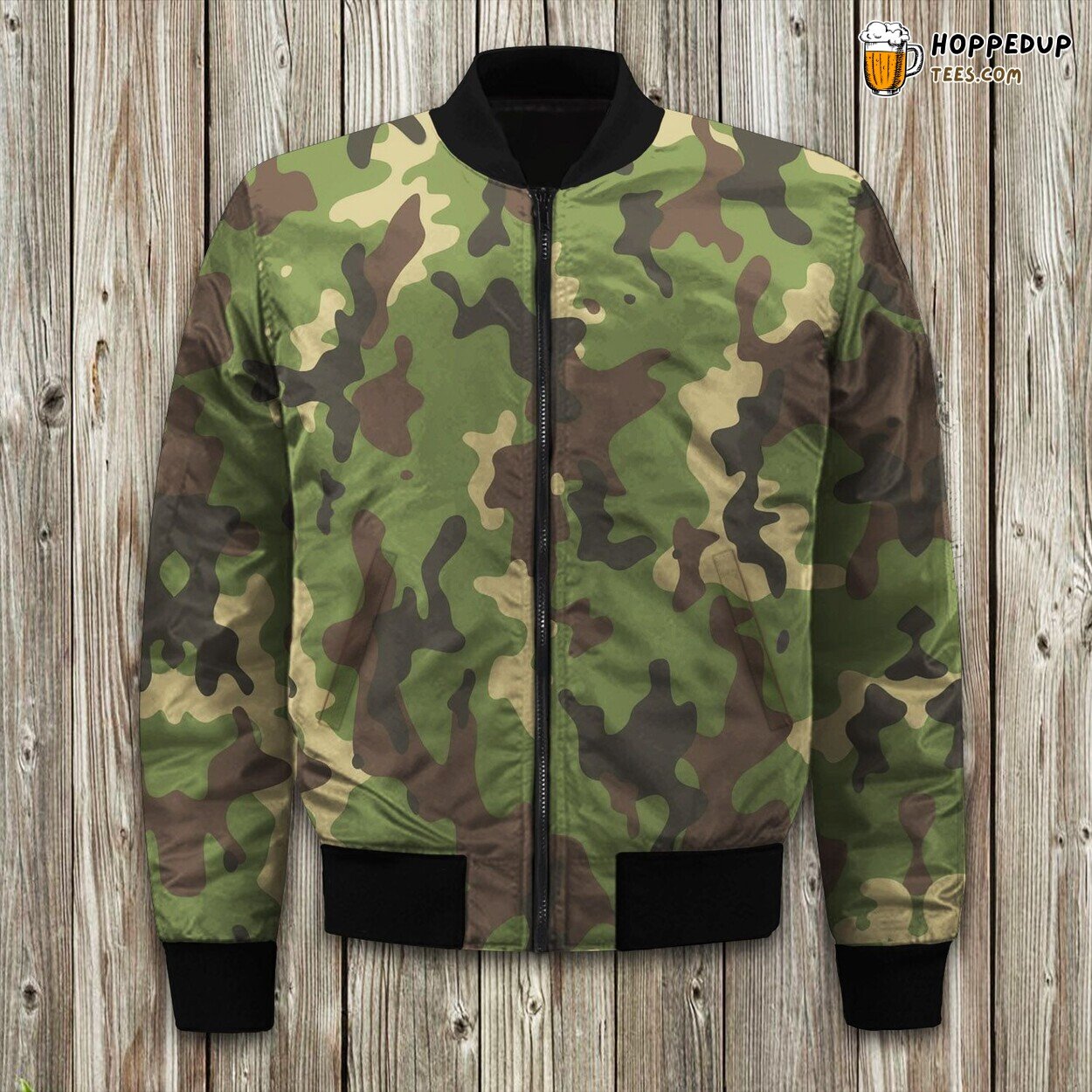 Urban Stealth Camouflage Winter Bomber Jacket Tailored Unique Elegance Design