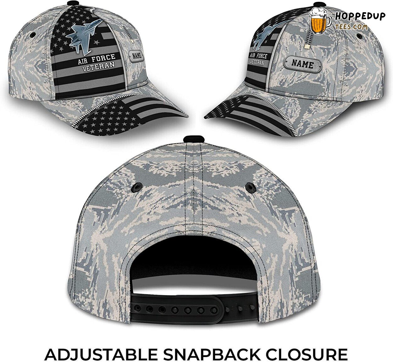 US Air Force Veteran Camouflage 3D Classic Cap Ultimate Veteran’s Tribute