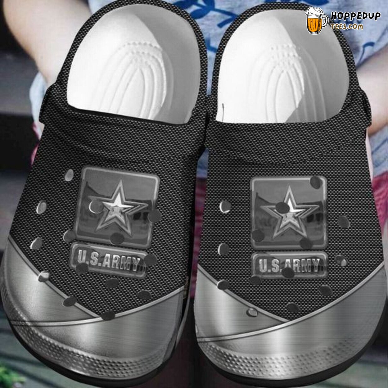 US Army Best Themed Rubber Clog Shoes Comfy Footwear for Service Members