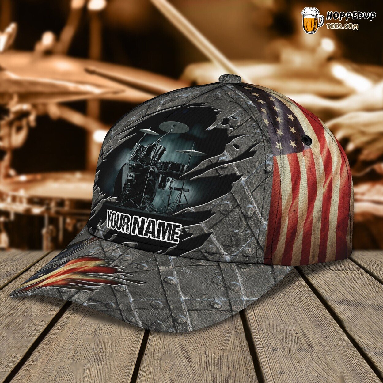 US Drum’s Rhythmic Beats 3D Classic Cap Personalized Unique Edition