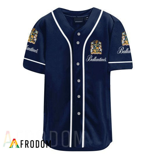 Us Flag Black Skull Ballantine Baseball Jersey HU
