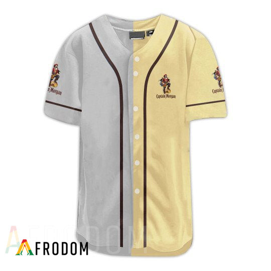 Us Flag Black Skull Captain Morgan Baseball Jersey HU