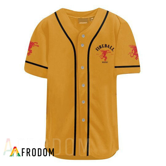 Us Flag Black Skull Fireball Cinnamon Whisky Baseball Jersey HU