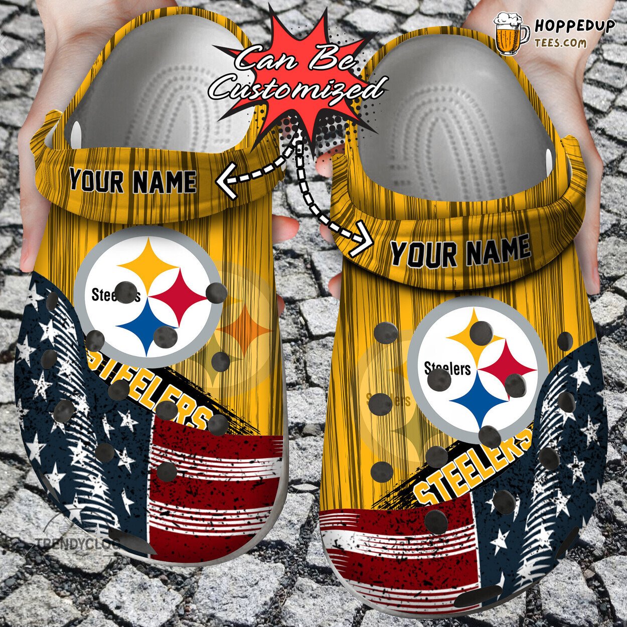 US Flag PSteelers New Custom Design Comfortable Unique Clog Shoes