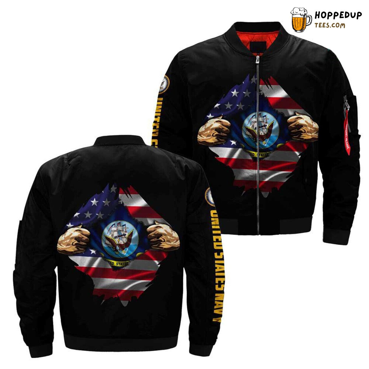 US Navy America’s Oceanic Champions True Heroes Bomber Jacket