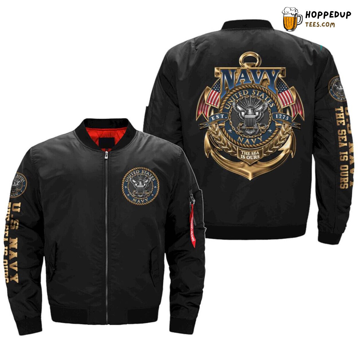 US Navy Claims The Sea Veteran Distinctive Design Bomber Jacket