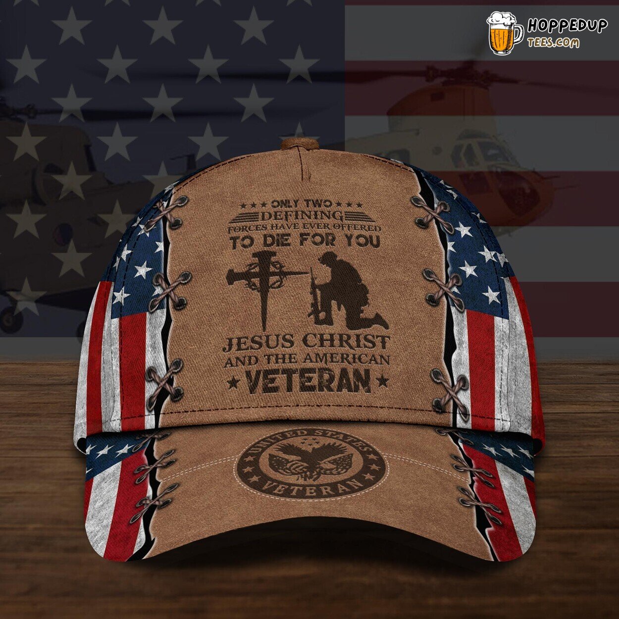 US Veteran Jesus Christ American Personalized Name Unique Design