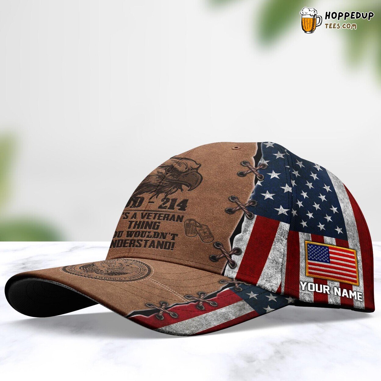 US Veteran US Military Veteran Thing Unique Personalized Name Cap