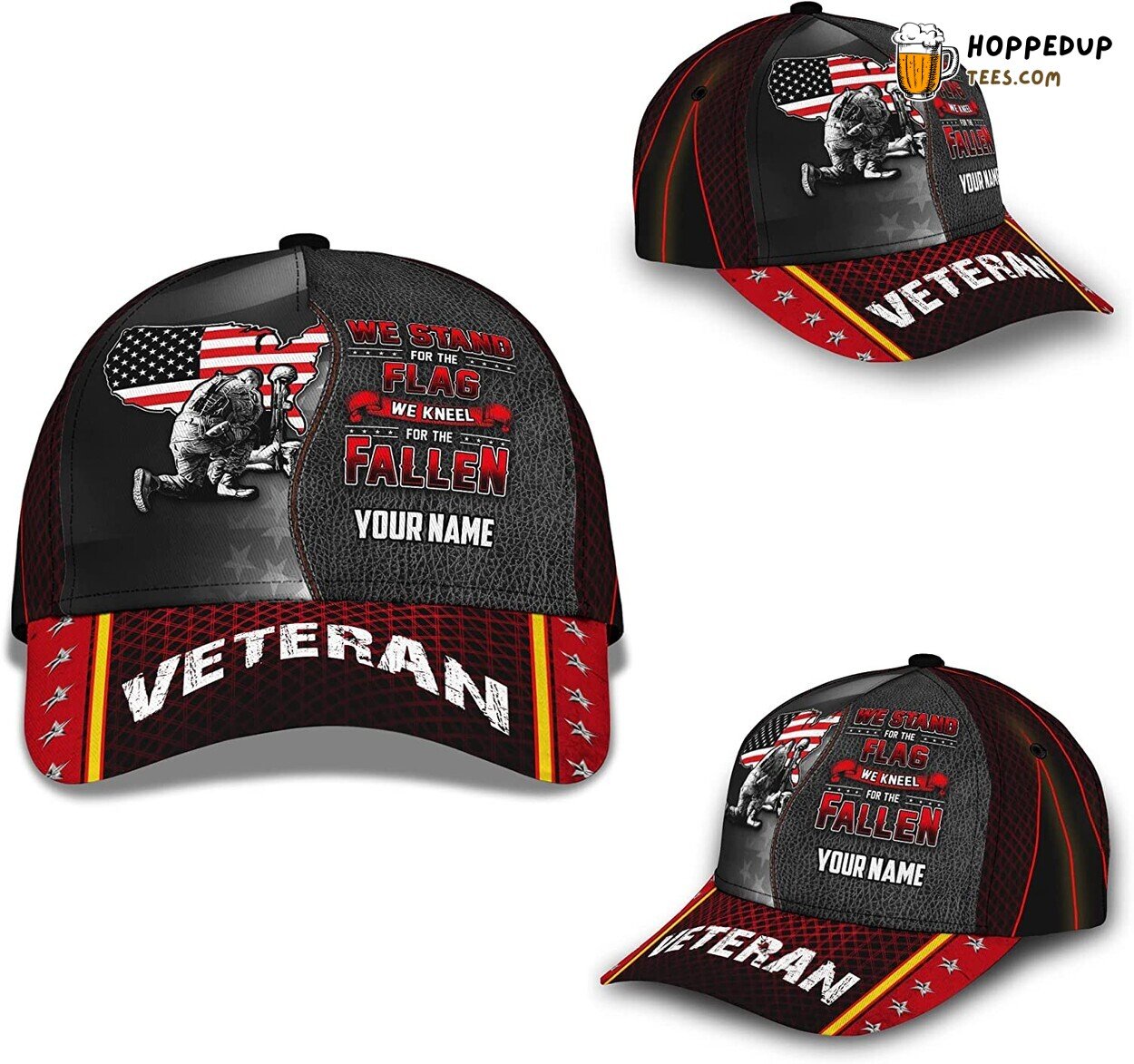 US Veteran We Stand For The Flag Personalized Classic Cap Unique Gift Design