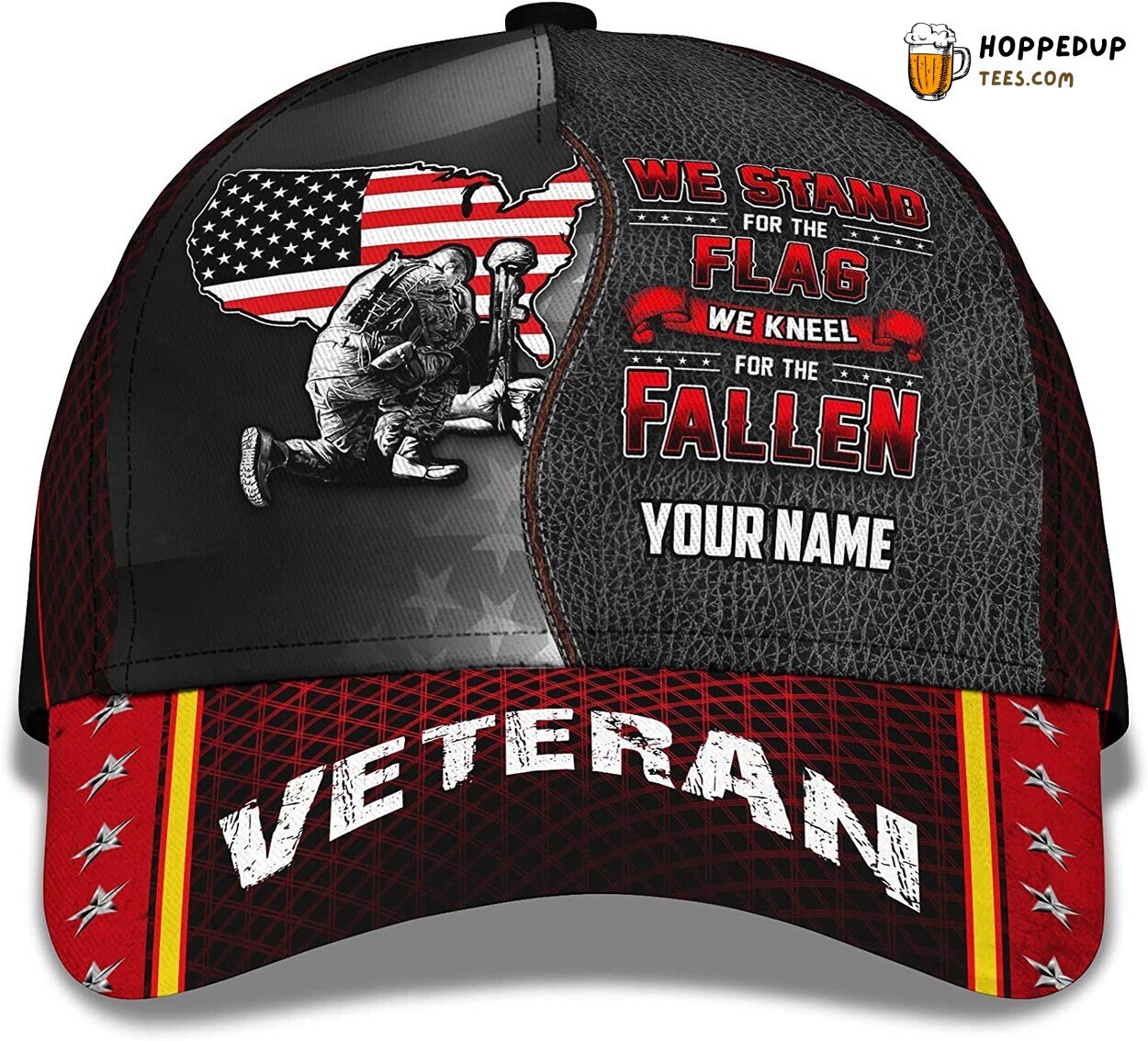 US Veteran We Stand For The Flag Personalized Classic Cap Unique Gift Design