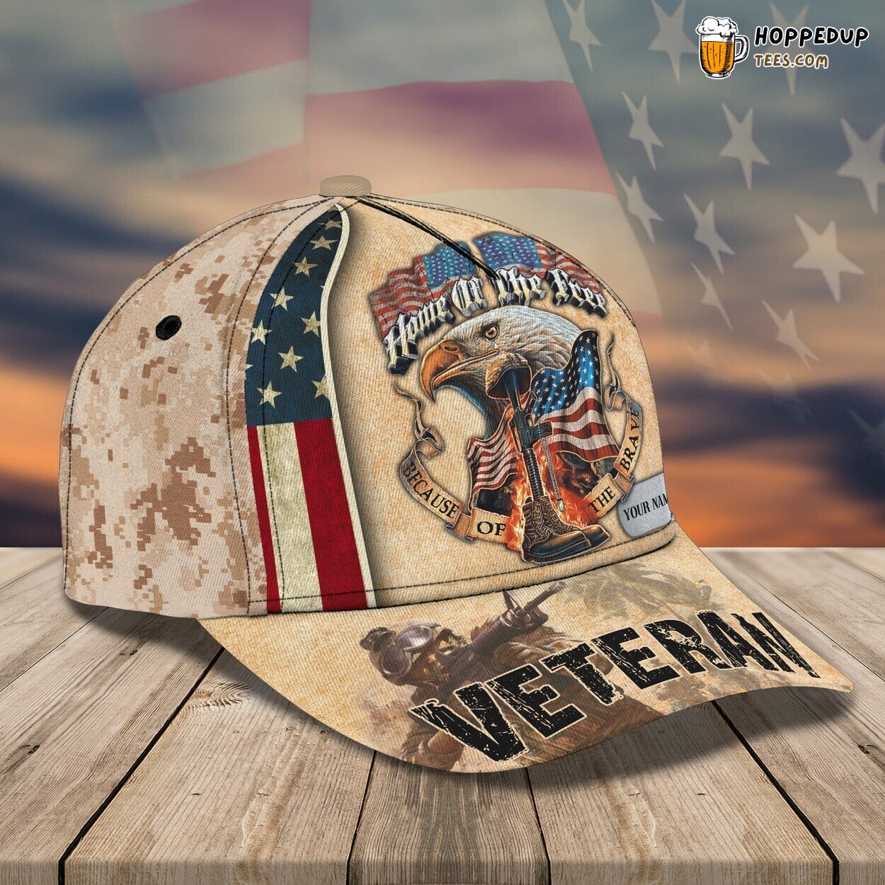 US Veterans Honored 3D Classic Cap Personalized Unique Design Edition
