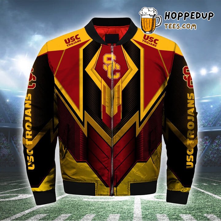 USC Trojans Gold Black Exclusive NCAA Bomber Jacket Statement