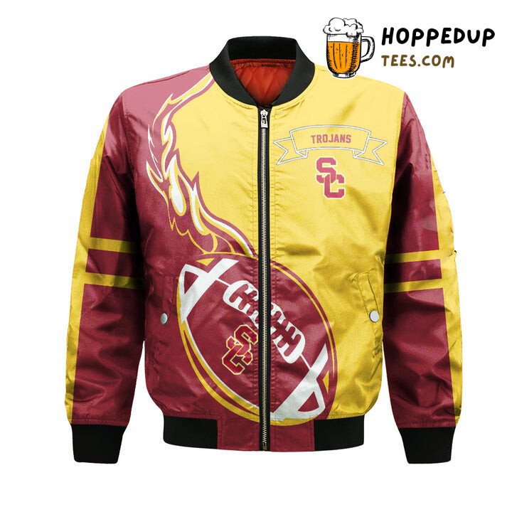 USC Trojans Gold Cardinal Loyalty NCAA Bomber Jacket Statement