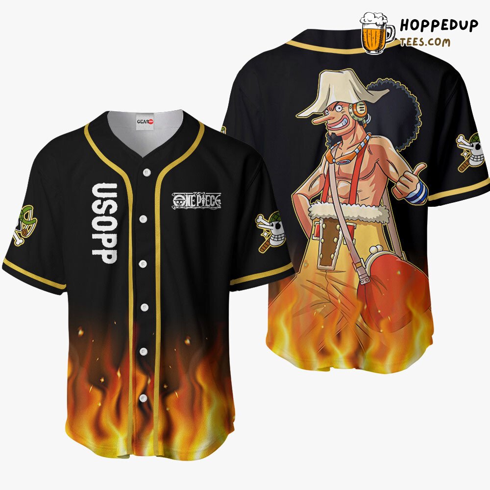 Usopp Unique OP Anime Design Distinctive Baseball Jersey Collection
