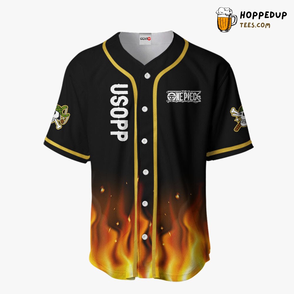 Usopp Unique OP Anime Design Distinctive Baseball Jersey Collection