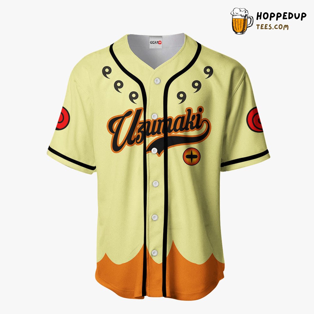 Uzumaki Bijuu Symbol Unique Design Anime Baseball Jersey Shirt Exclusive