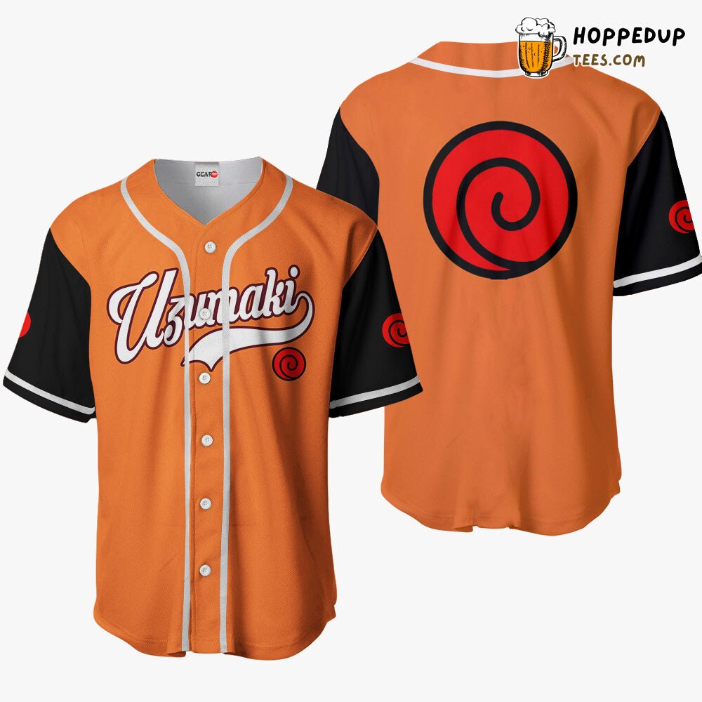 Uzumaki Clan Unique Symbol Anime Baseball Jersey Shirt Distinctive Style
