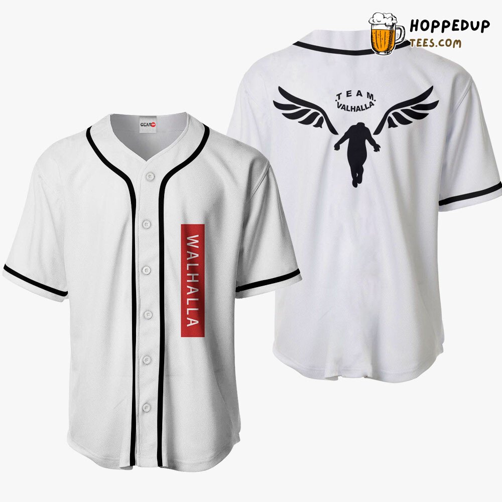 Valhalla Unique Design Anime Baseball Jersey Shirt Distinctive Collection