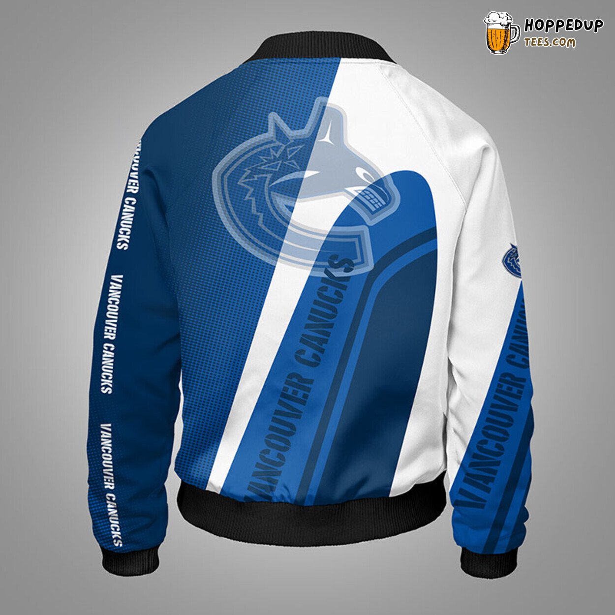 Vancouver Canucks NHL Exclusive Blue Bomber Jacket Unique Stylish Look
