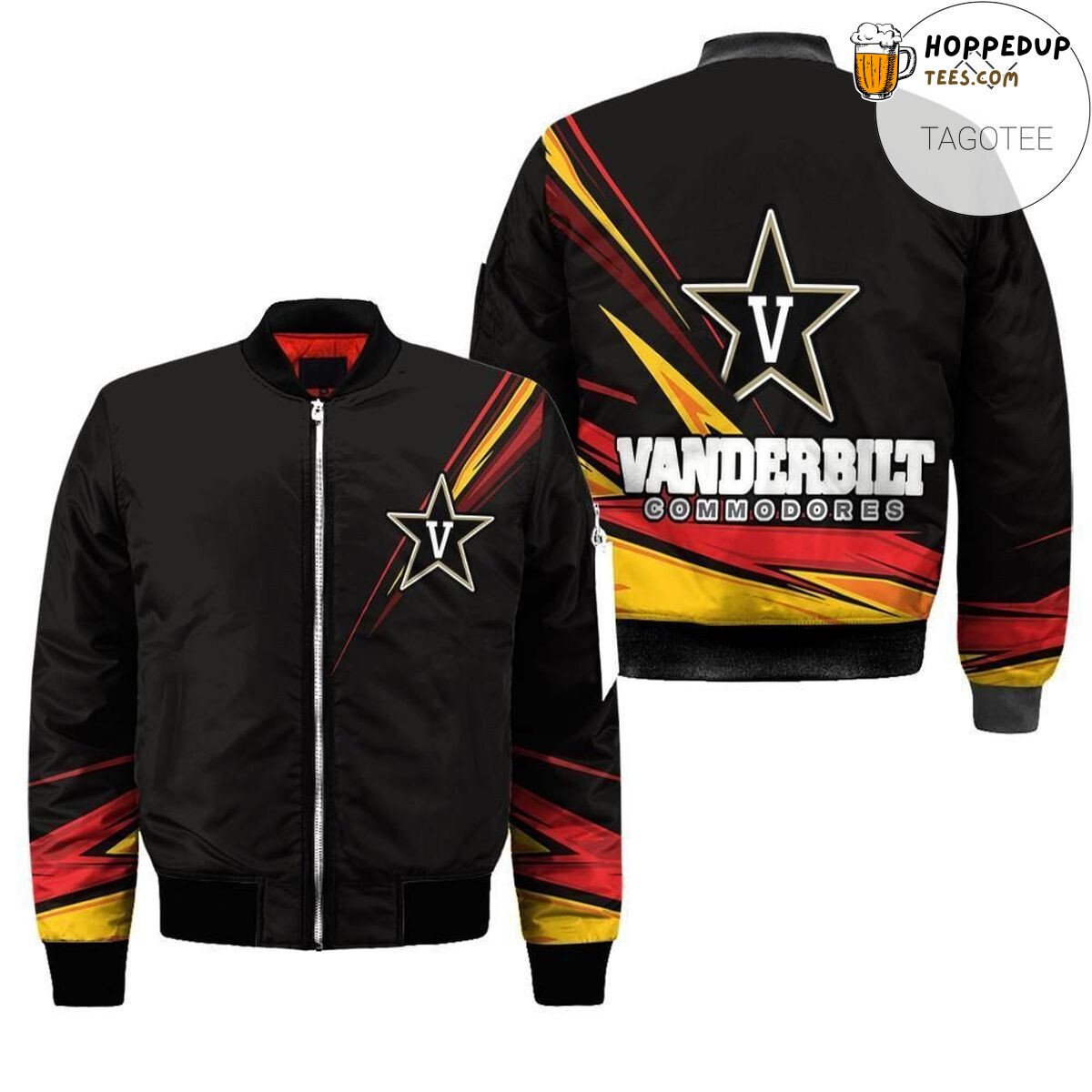 Vanderbilt Commodores NCAA Black Bomber Jacket Classic Series