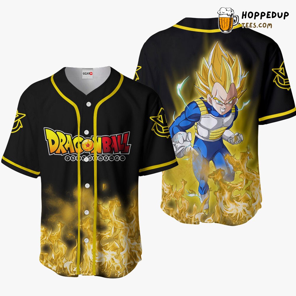 Vegeta Saiyan Edition Distinctive Anime Design Baseball Jersey Unique Style Vegeta Saiyan Edition Distinctive Anime Design Baseball Jersey Unique Style