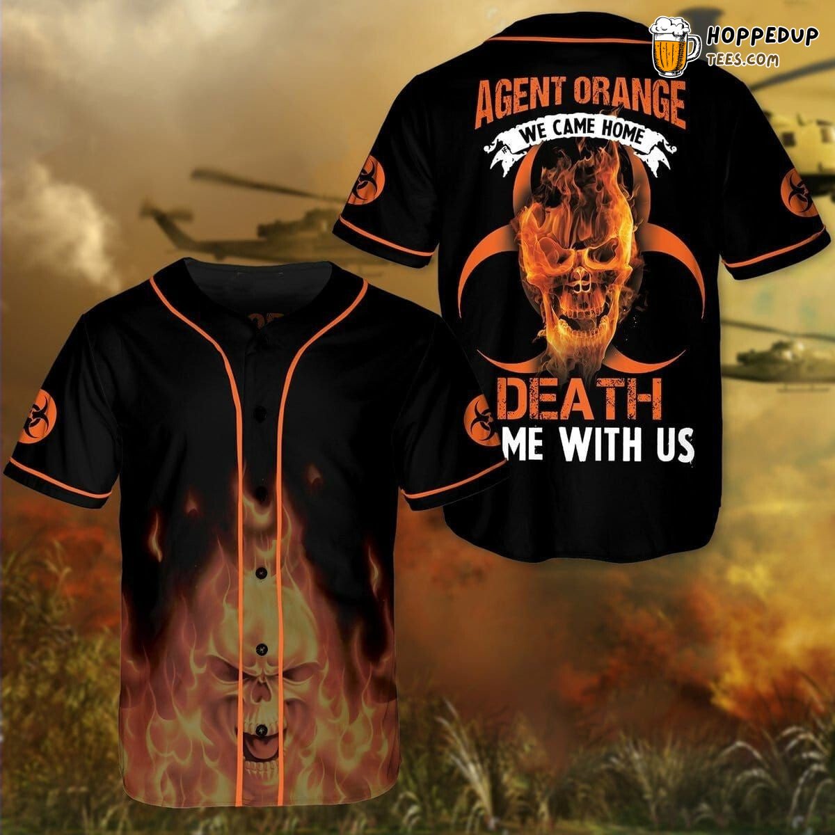 Veteran Agent Orange Homecoming Baseball Jersey Death’s Silent Companion