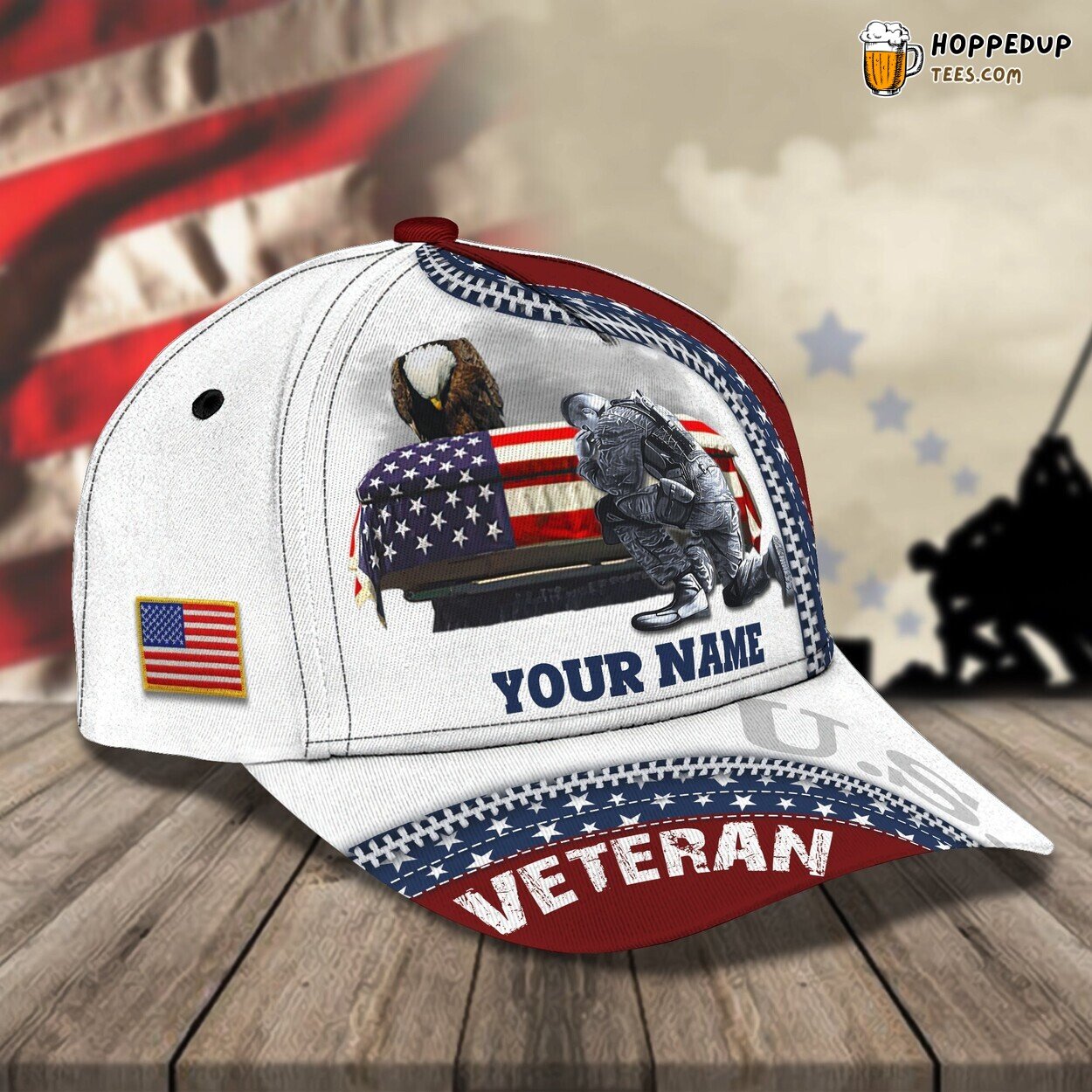 Veteran Classic 3D Cap Personalized Name Unique Premium Design Series