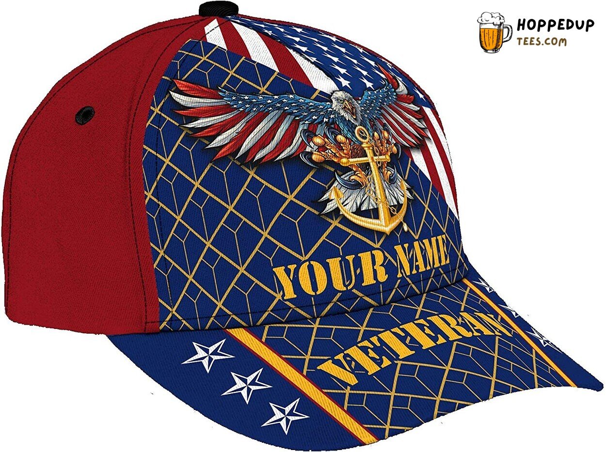 Veteran Personalized Name 3D Cap Unisex Gift Design Unique Style