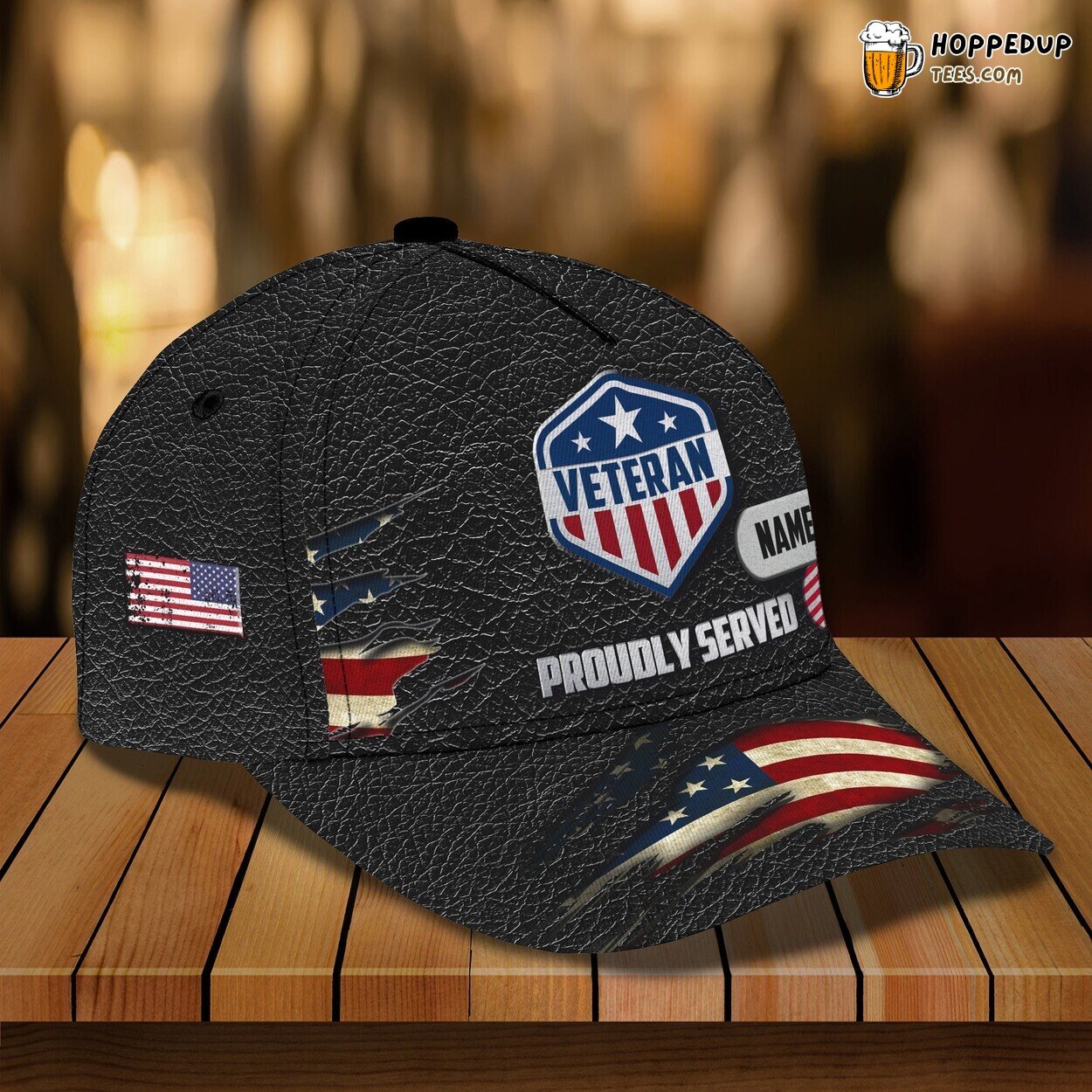 Veteran’s Pride 3D Classic Cap Personalized Name Unique Design Tribute