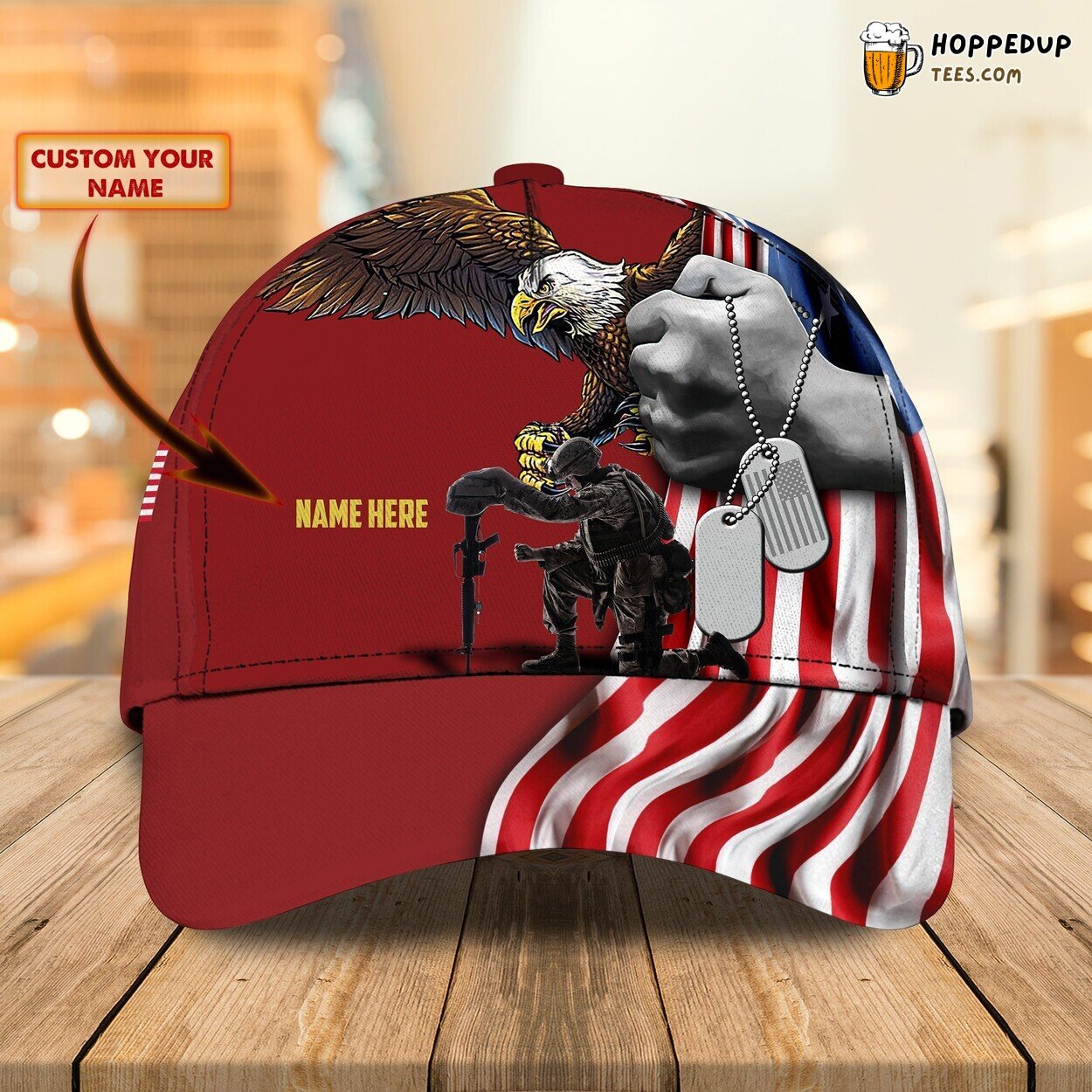 Veteran’s Special Edition 3D Classic Cap Personalized Name Unique Look