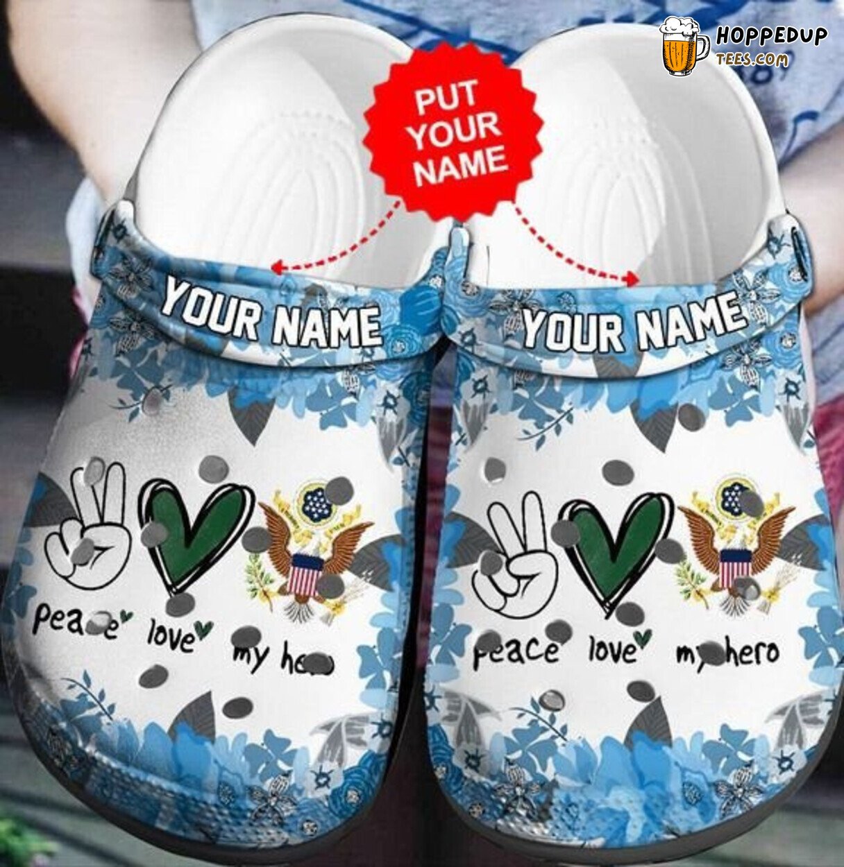 Veterans US Army Themed Hot Comfortable Unique Clogs Shoes