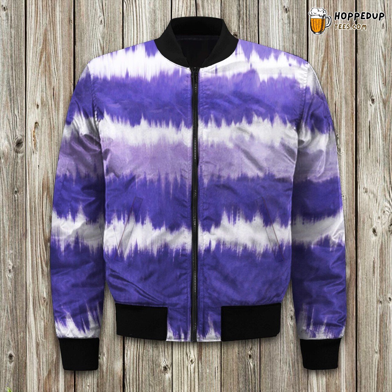 Vibrant Tie Dye Print Ideal for Winter Comfort Bomber Jacket Craft