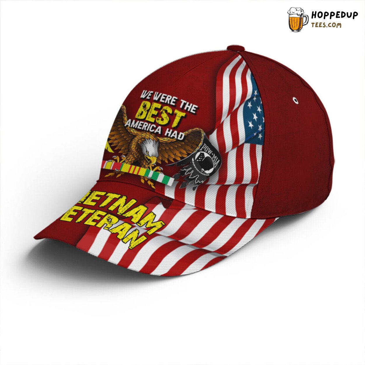 Vietnam Veteran Eagle Baseball Cap Unique Patriotic Design Hat Enthusiast