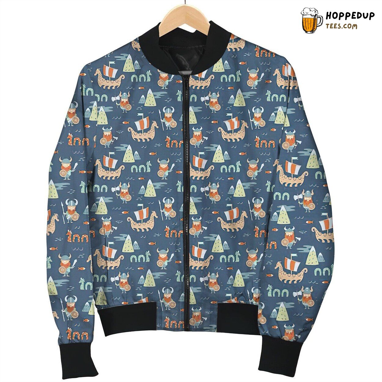Viking Cute Kids Historical Hero Bomber Jacket