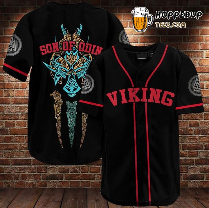 Viking Son Of Odin Baseball Tee Jersey Shirt Printed 3D