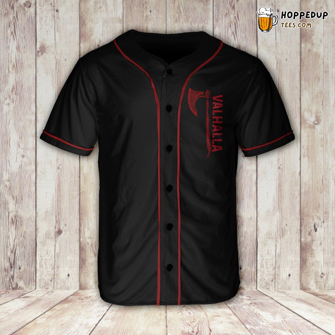 Vikings Brothers Await Him In The Halls Of Valhalla Baseball Tee Jersey Shirts 3D
